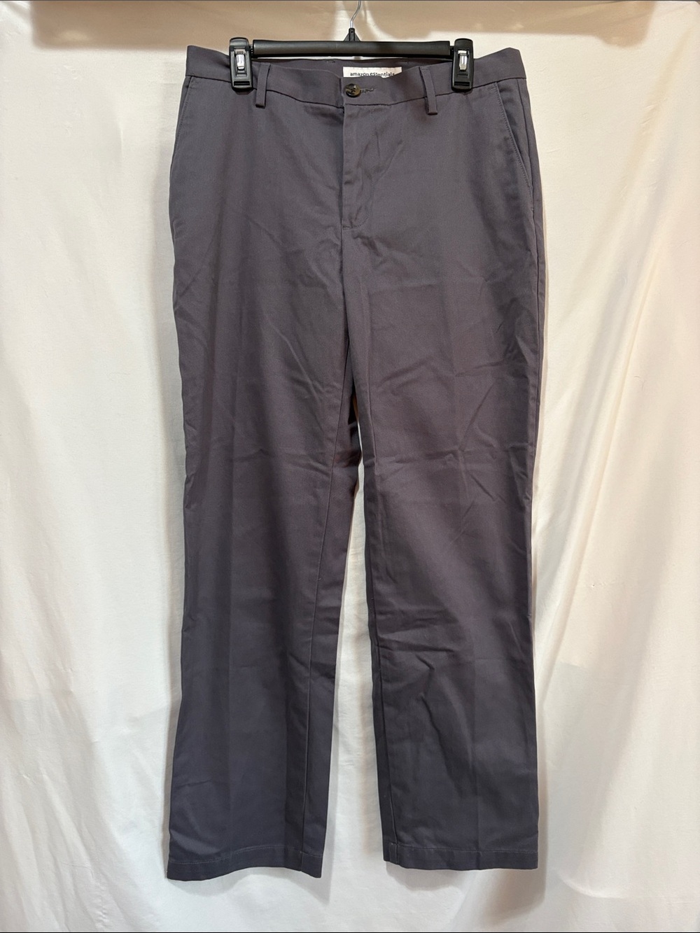 Men's Gray Dress Pants - Classic Straight Fit